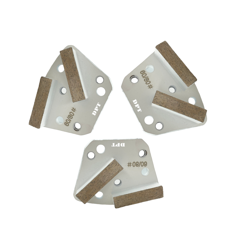 6 Pack Bolt on Diamond Grinding Discs for Floor Grinders Hard Concrete Surface