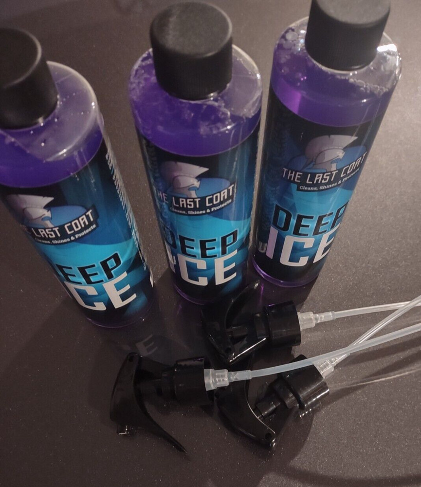 3 Pack 8 oz DEEP ICE Ceramic Coating The Last Coat TLC2 Wax Hydrophobic DeepICE