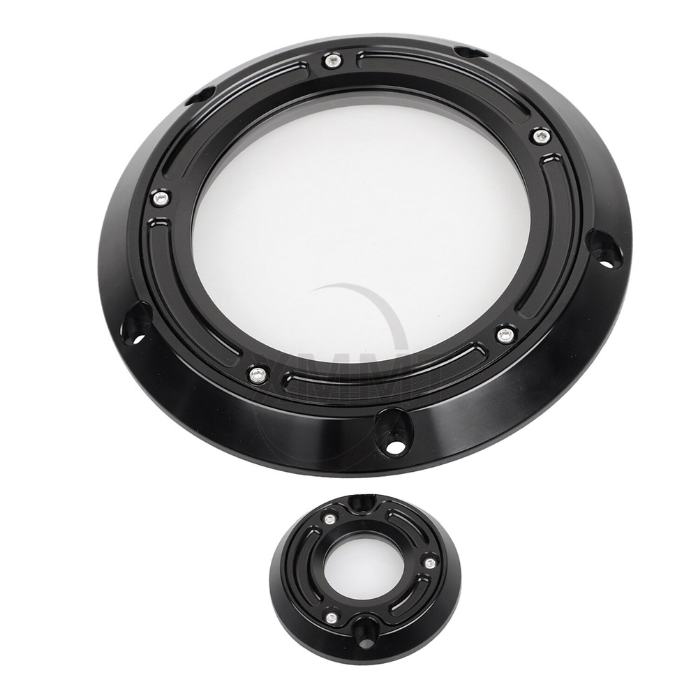 Black CNC Derby Timing Timer Covers For Harley Road King Electra Glide 2017-2023