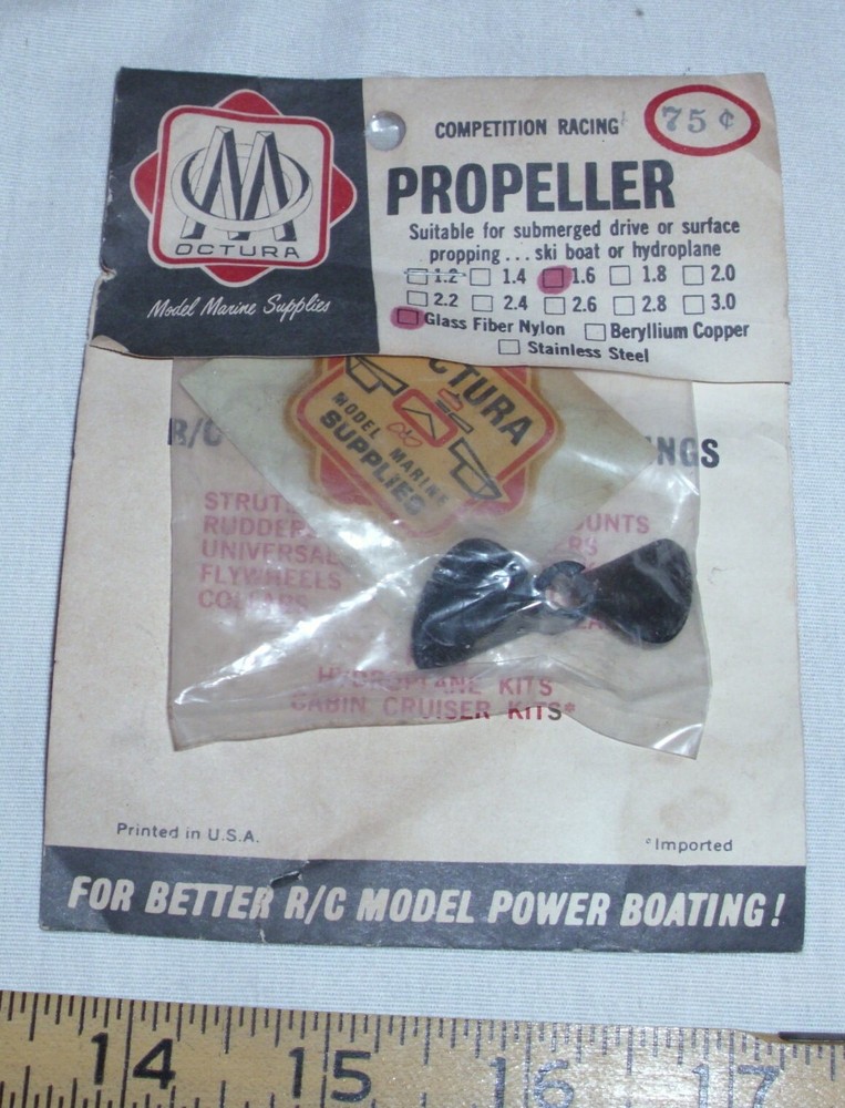 OCTURA RC BOAT PROP, PROPELLER NEW IN PACKAGE