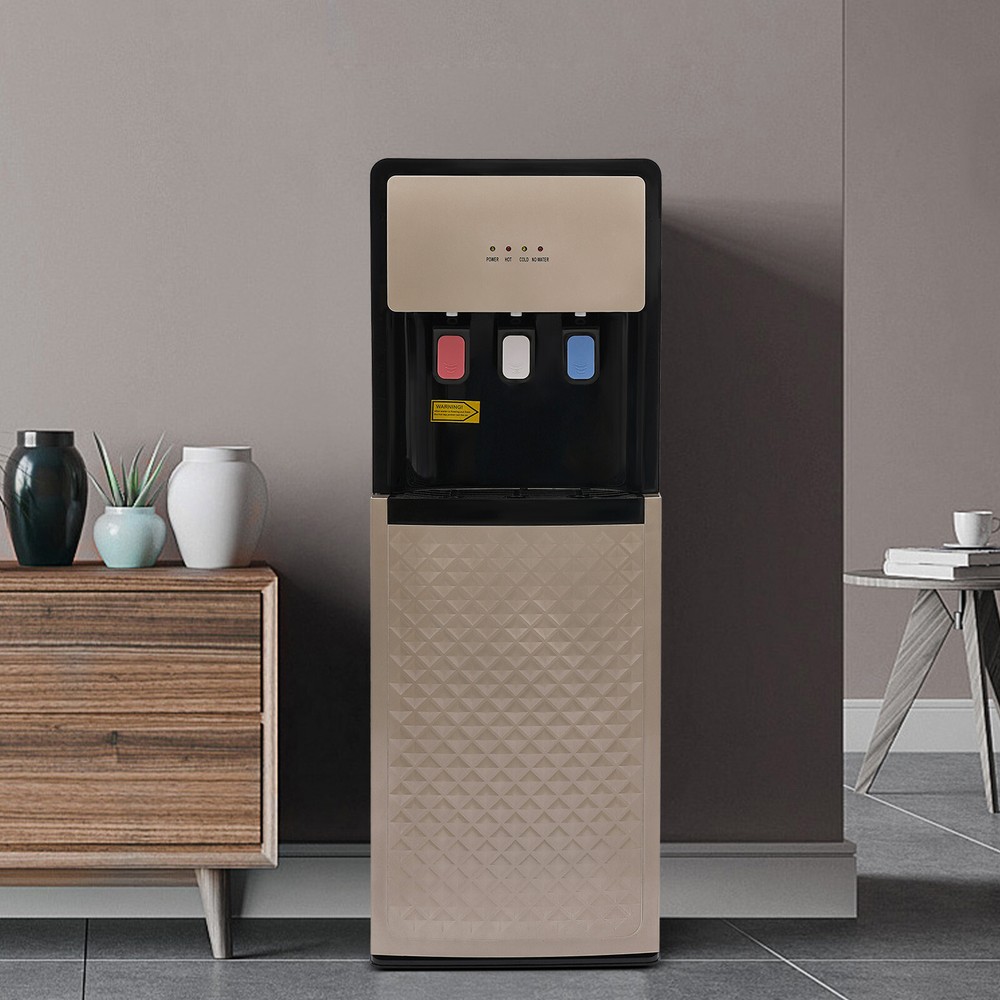 Bottom Loading Water Cooler Dispenser, 500W Hot & Cold Water Floor Standing