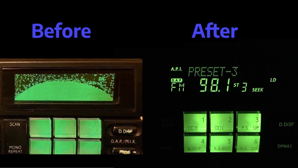 Alpine 7618 / 7618R / 7619R Replacement LCD - INSTALLED