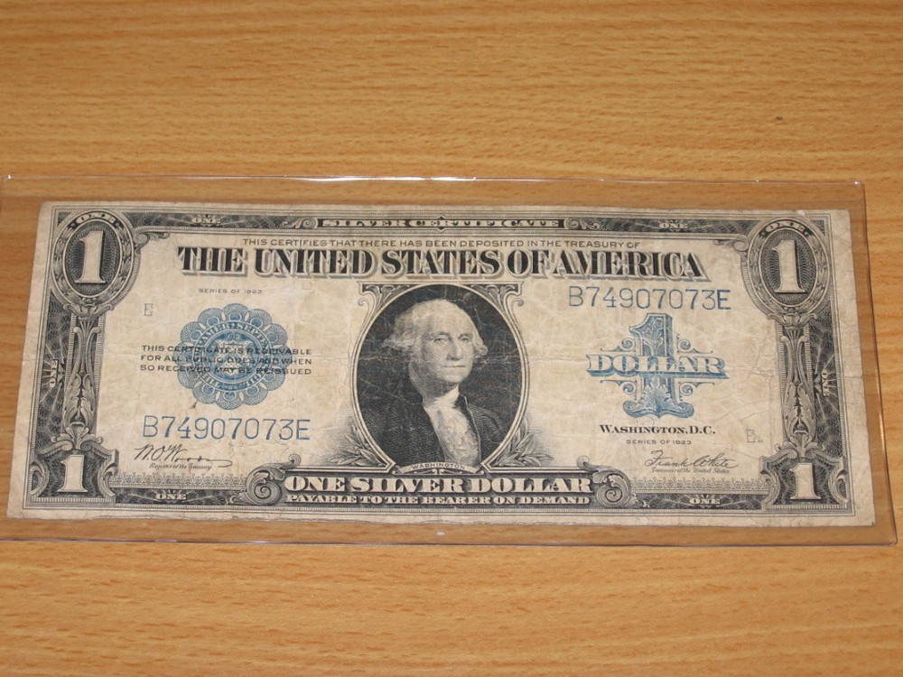 1923 $1 One Dollar Silver Certificate