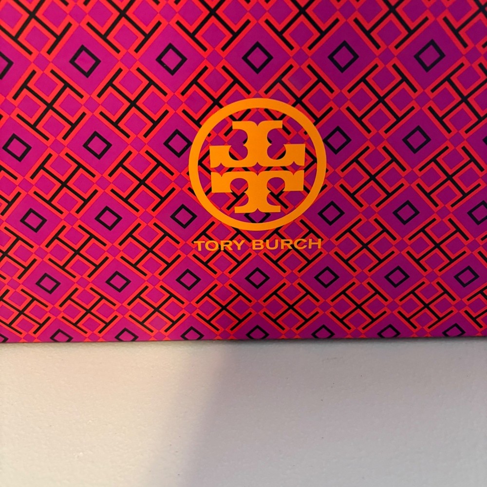 Tory Burch Size 7.5 Geometric Logo Box Storage Keepsake Gift Presentation EMPTY