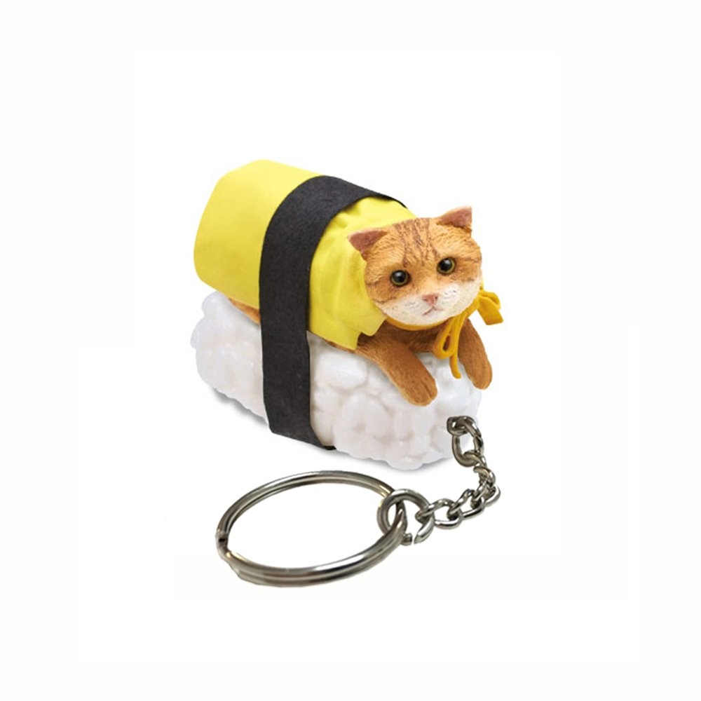 Sushi Cat Clever Idiots Nekozushi Keychain - Blind Box Includes Small, Multi