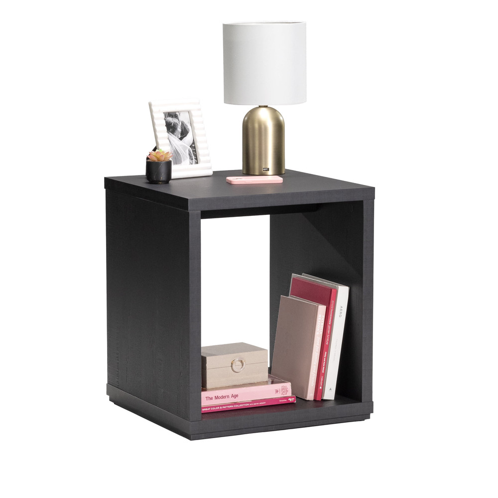 Westley End Table, Black Wood Finish