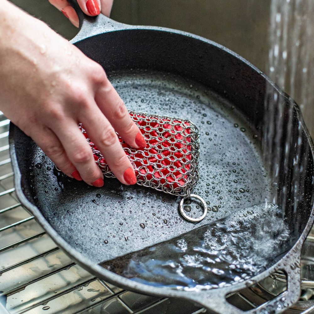 Lodge Scrubbing pad, One, Red