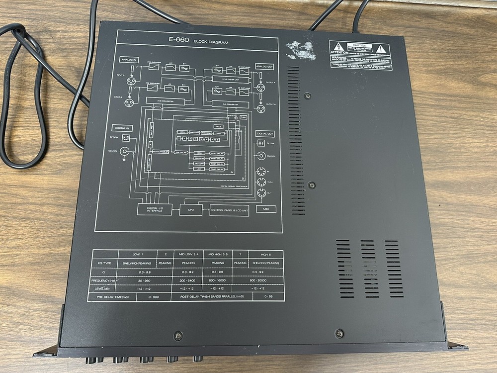 DEFECTIVE Roland E660 Digital Parametric Equalizer Eq Vintage Rack G3D