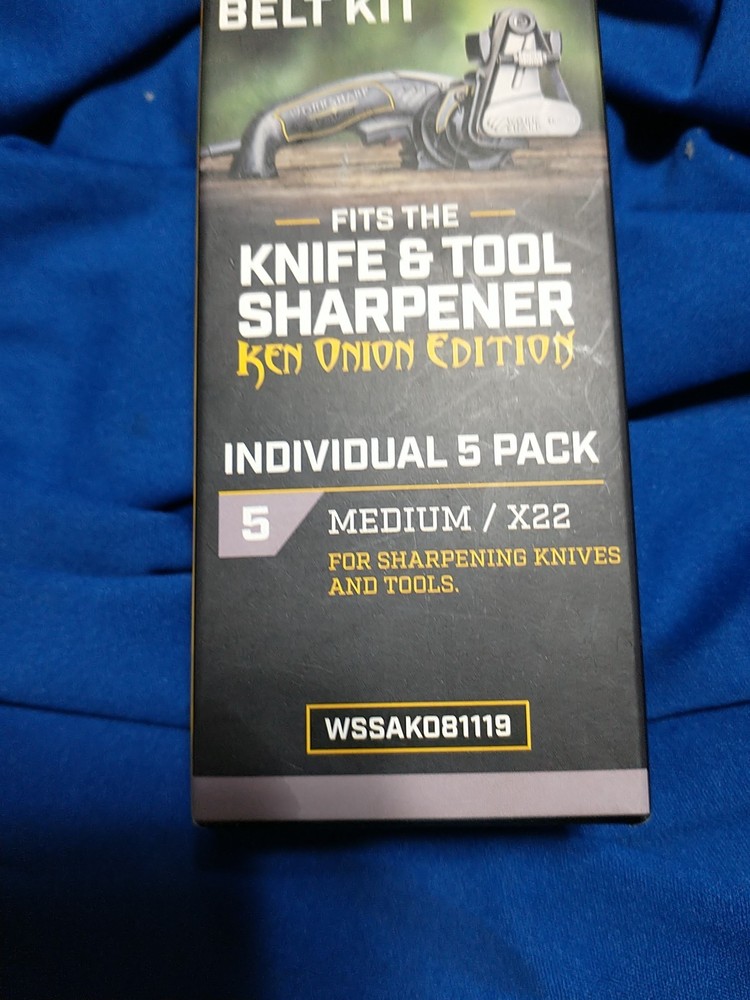 Work Sharp Knife & Tool Sharpener MEDIUM Grit Replacement Belt Kit WSSAK081119