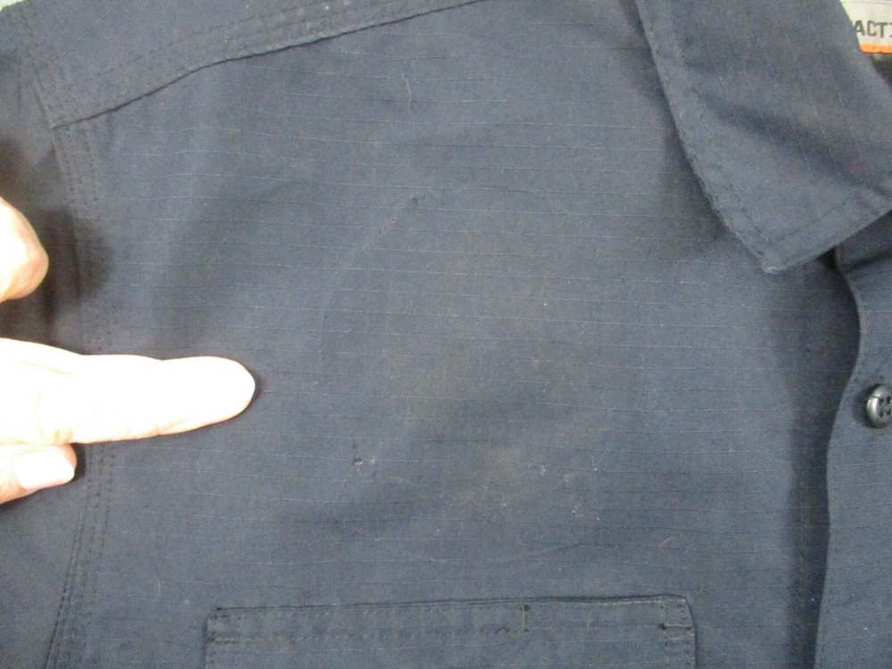 511 Tactical Shirt Medium Navy Blue Button Down Logo