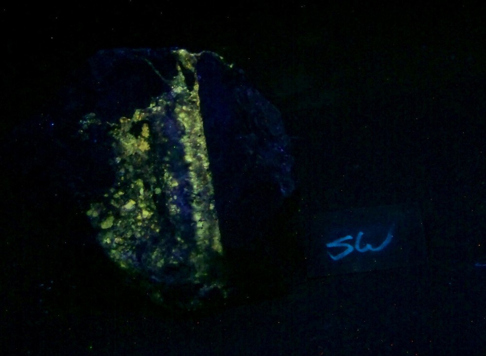 Fluorescent Yellow AZ Calcite Specimen