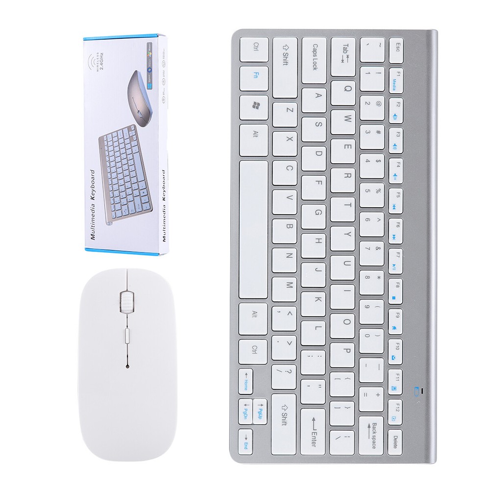 Wireless Keyboard And Mouse Combo Set USB Mini 2.4Ghz For Mac Apple PC Computer
