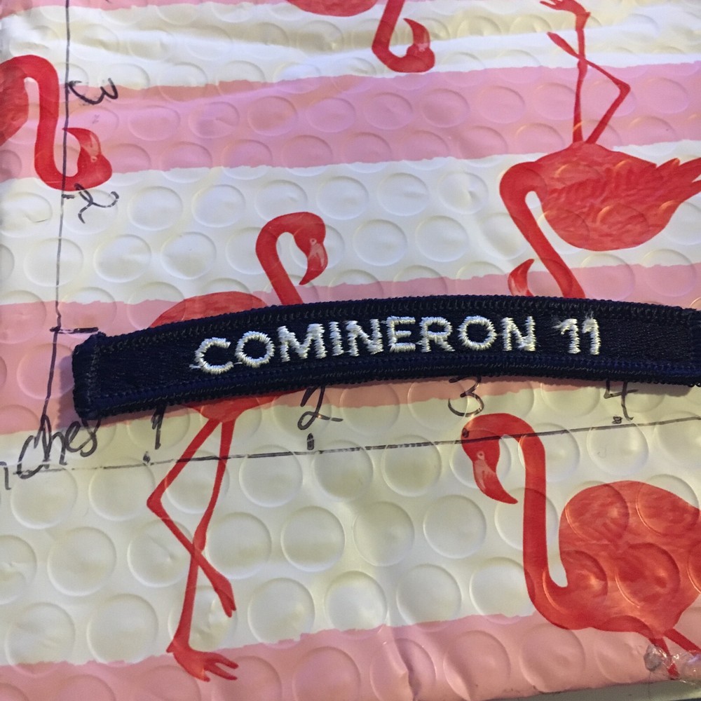 US NAVY SHOULDER STRIP TAB rocker Patch 11/7/23 Comineron 11