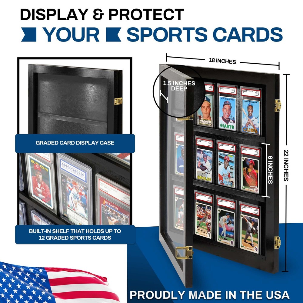Card Display case for Graded Cards 12 PSA will work for cards under 6"
