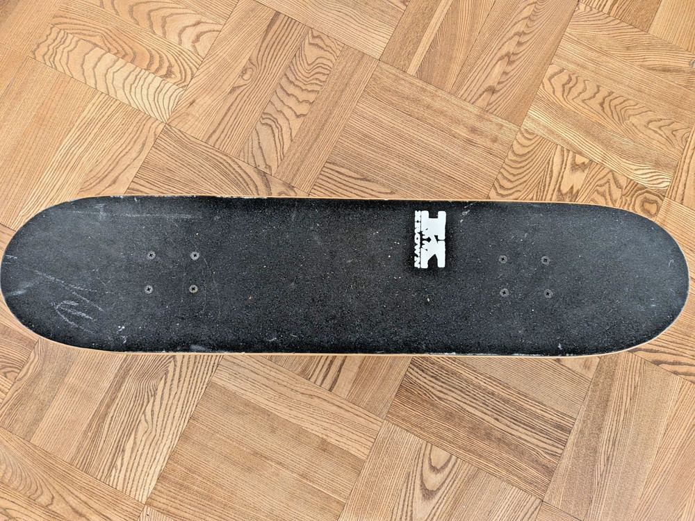 Complete Skateboard – Flame Graphic Deck – Trucks & Wheels Included