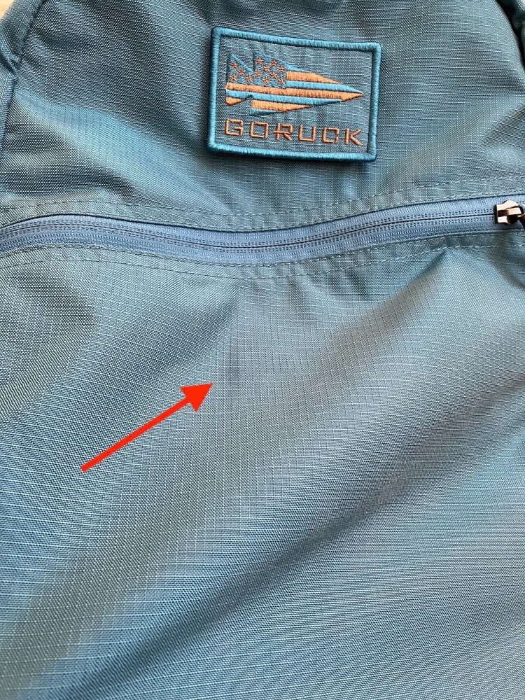 Goruck 18L Bullet Double Compartment (DC) Ripstop Robic backpack blue