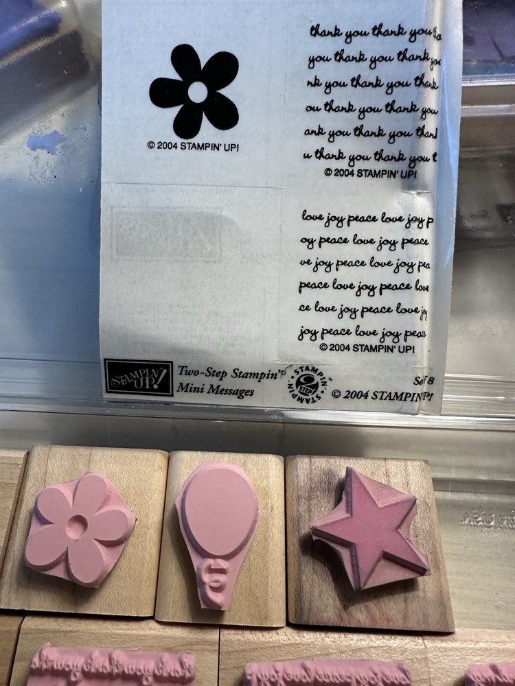 Stamping up two step mini messages