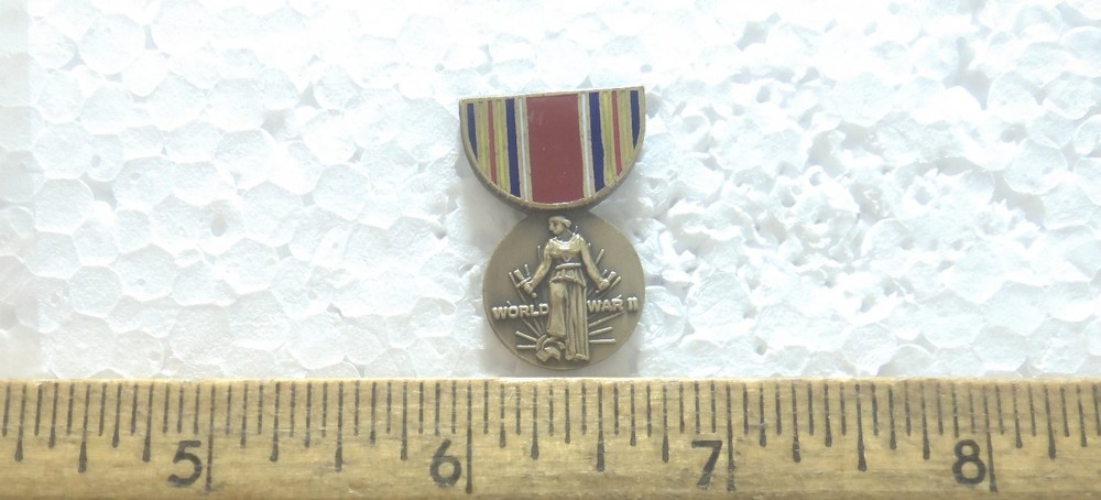 World War II Victory Mini Medal Pin