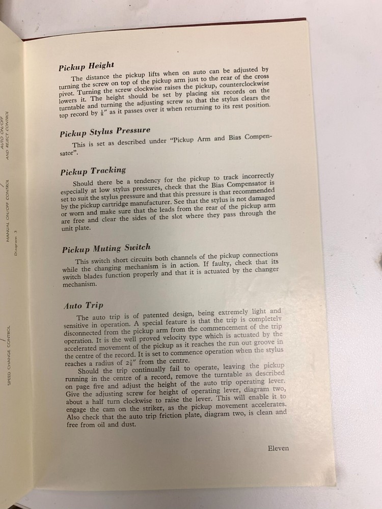 Garrard Type 70 Turntable Manual
