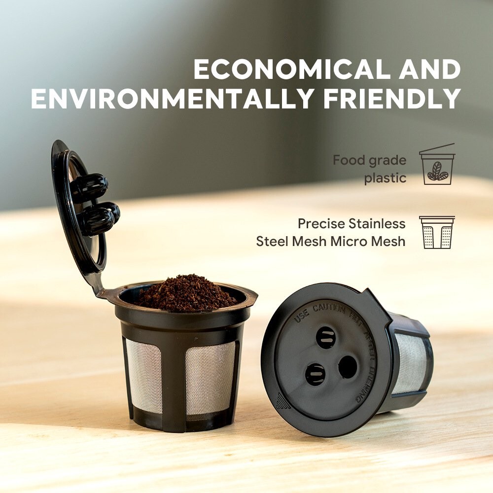 Ninja Dual Brew Coffee Maker 6 Reusable Refillable K Cup Coffee Filter Pods