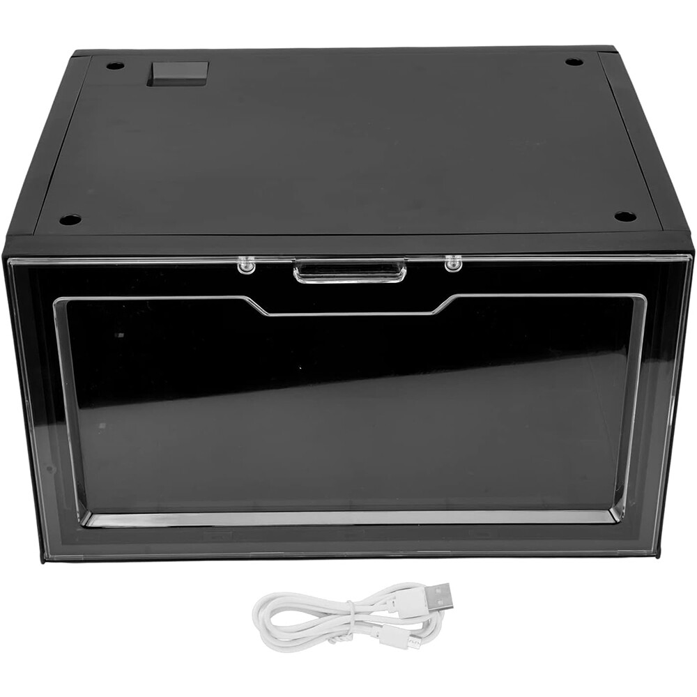 LED Shoe Box Stackable Light Up Sneaker Display Collection Storage Organizer XL