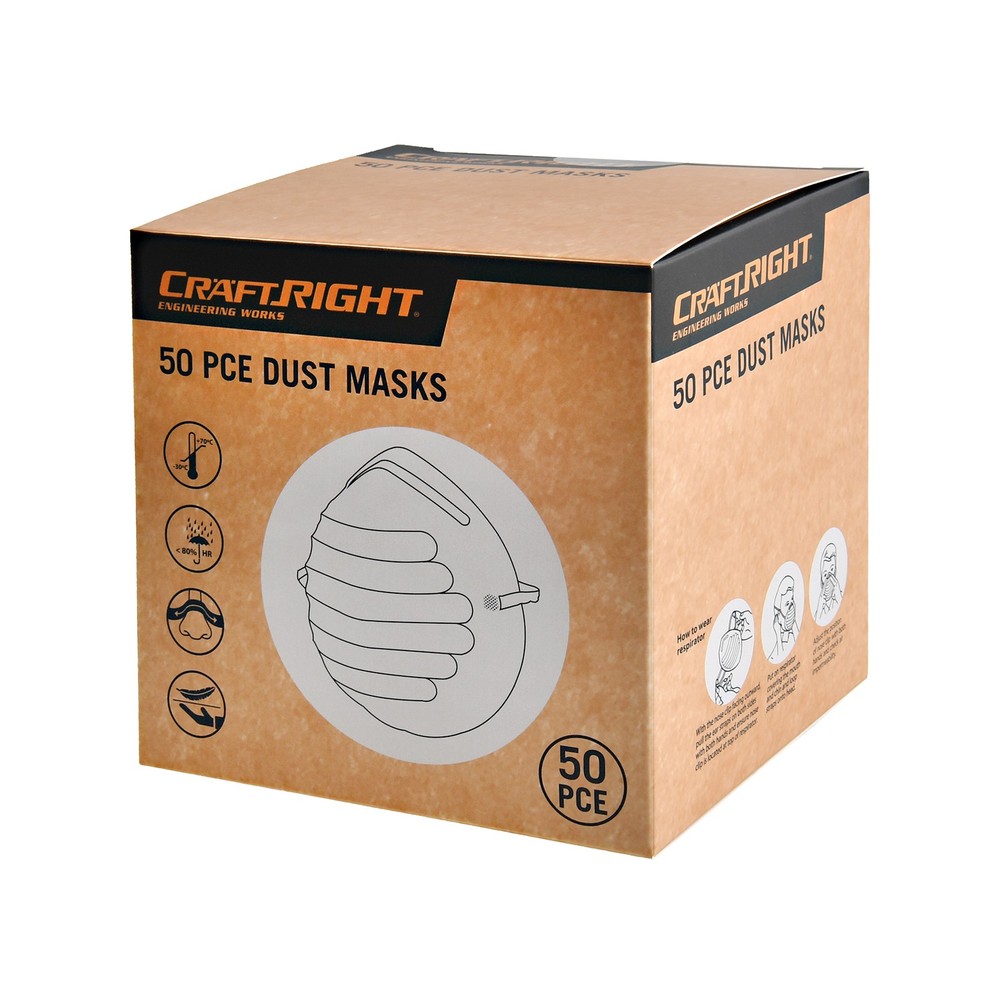 Craftright Dust Masks - 50 Pack