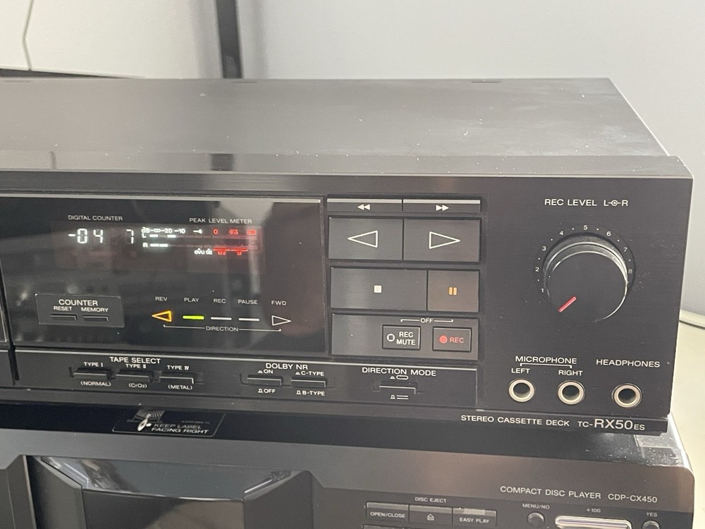 Sony TC-RX50ES Stereo Cassette Deck Auto Reverse (SERVICED)
