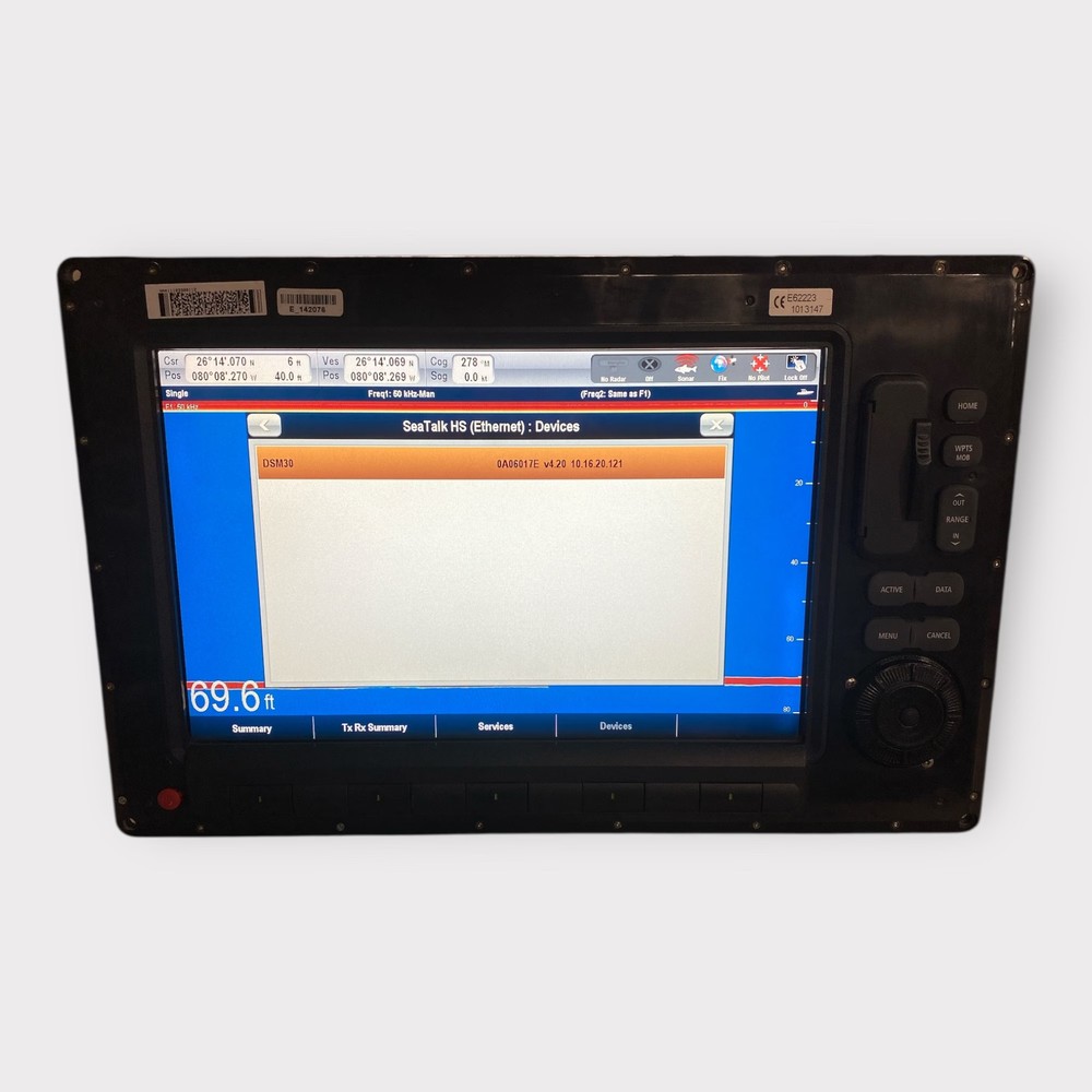 Raymarine E120W Widescreen Multifunction Display E62223 *CORE ONLY* Fully Tested