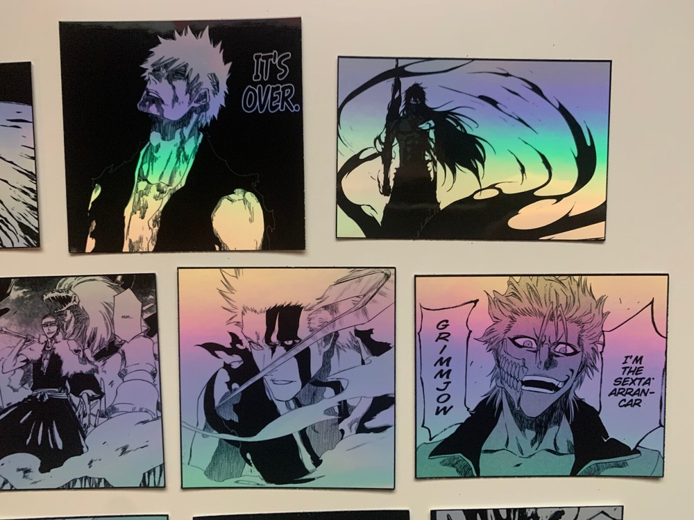 Manga Panel Bleach Sticker Bundle - Anime Loptop Stickers