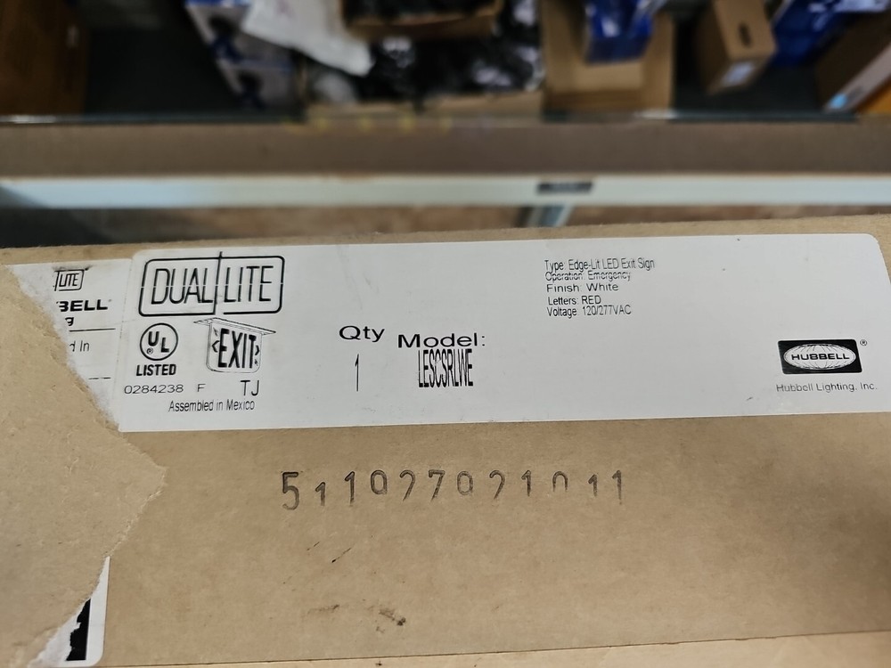 Edge-lit LED Exit Sign