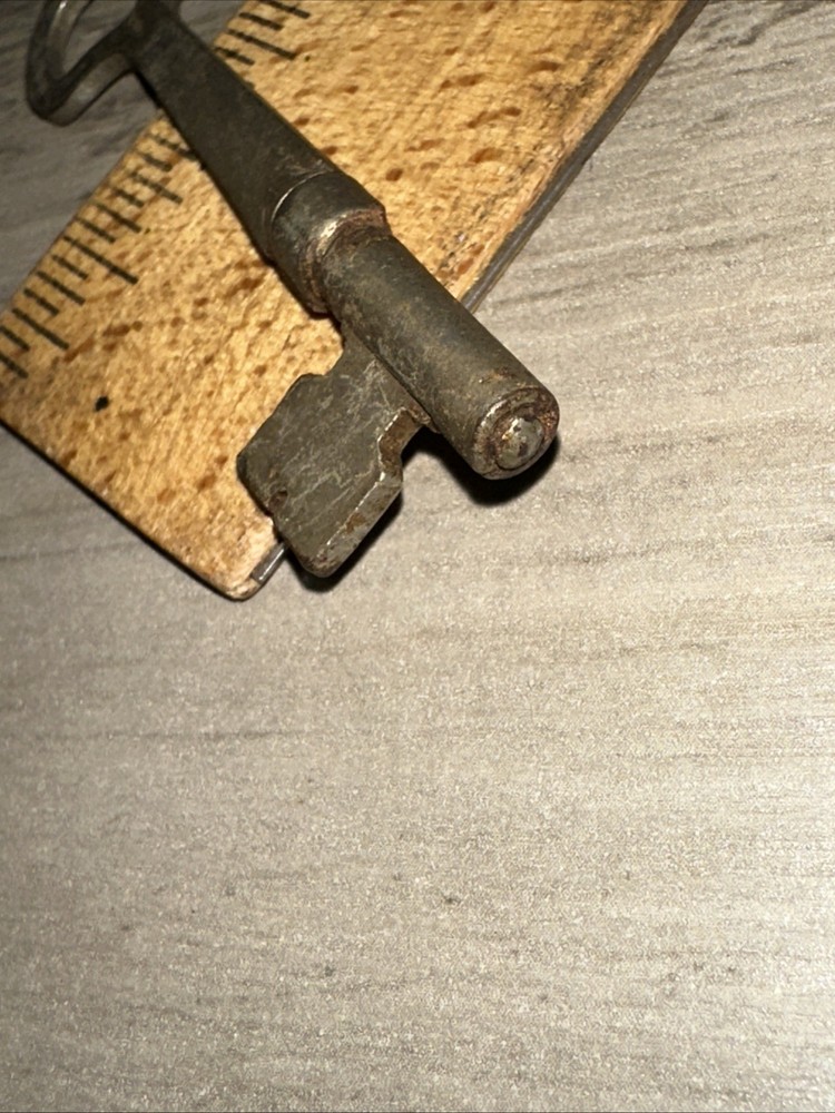 Antique Skeleton Key Lockwood #1 Legit Antique Key! Solid Barrel