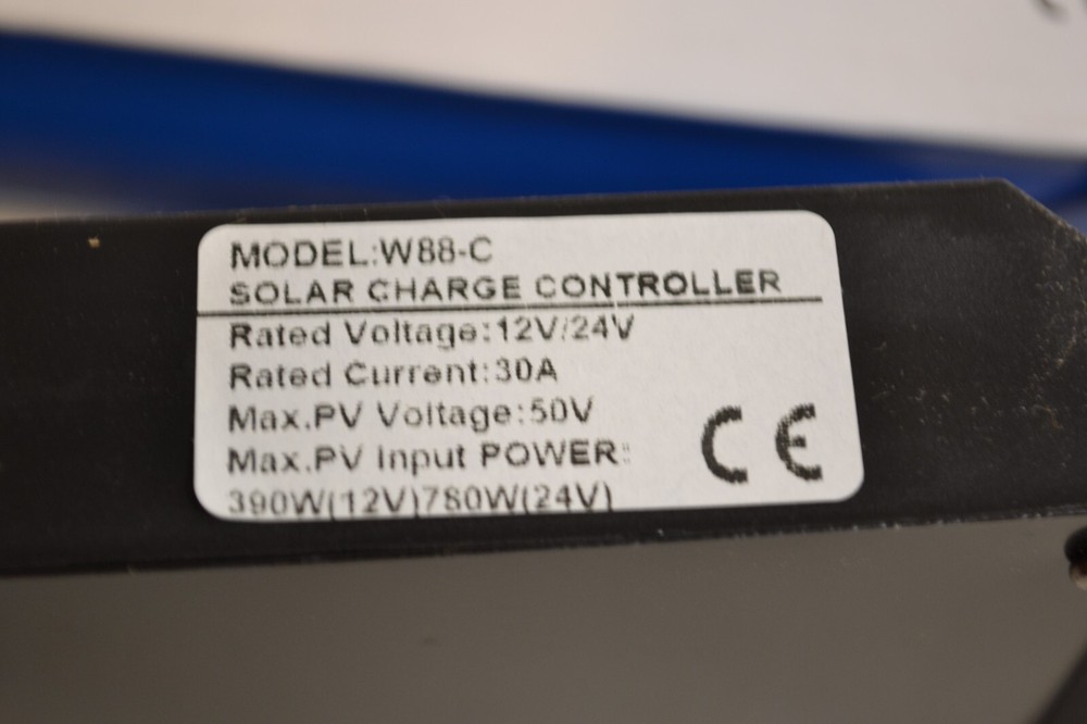 Solar Charge Controller Model W88-C 12V/24V 30A