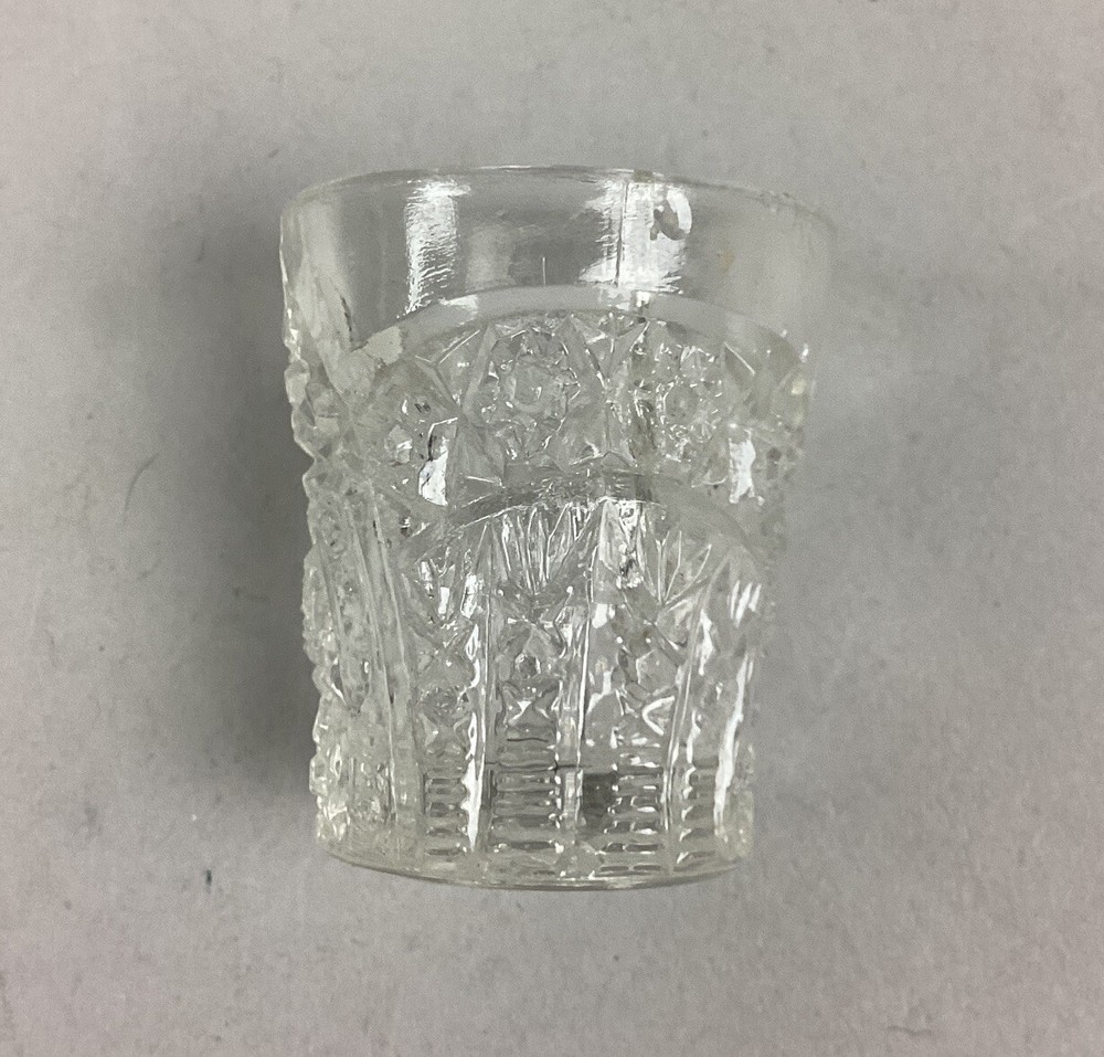 Clear Vintage Goblet And 2 Shot Glasses