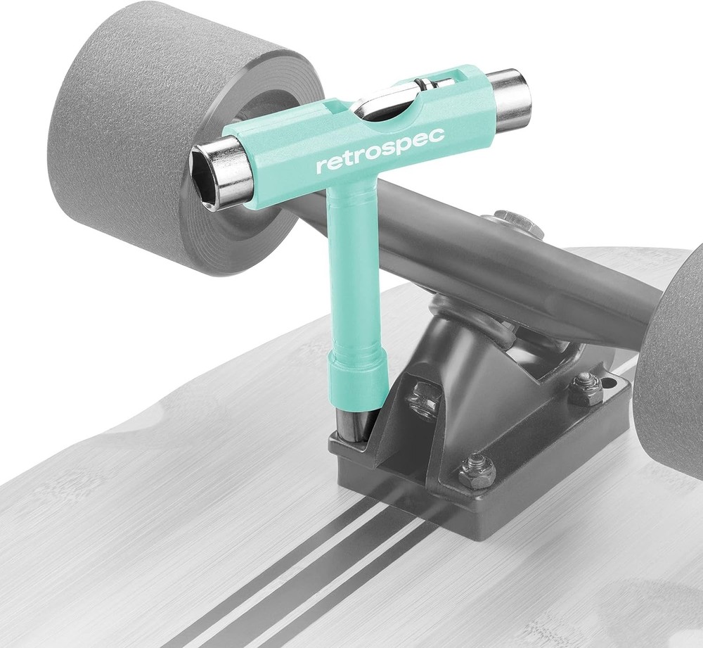 Retrospec Upkeep All-in-One Multi-Function Portable Skate Tool 2-in-1 , Aqua