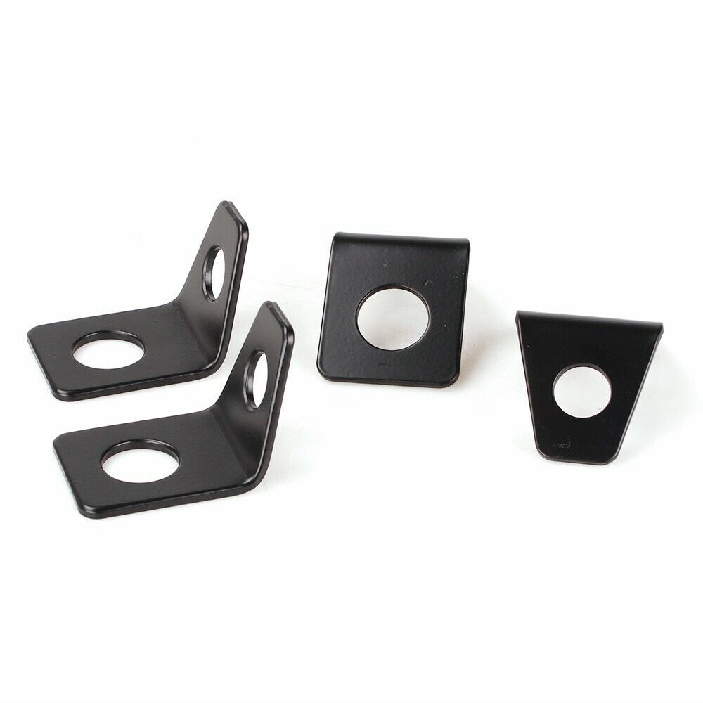 8PCS Belt Mounting 90 Degree Angle Bracket Kit Seat L-Bracket Hardware Kit