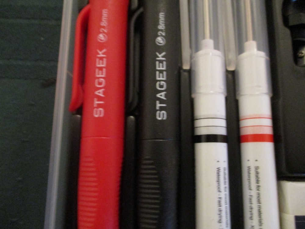 Stageek Carpenter Pencil Marker 30 Piece Kit 24 Graphite Refills