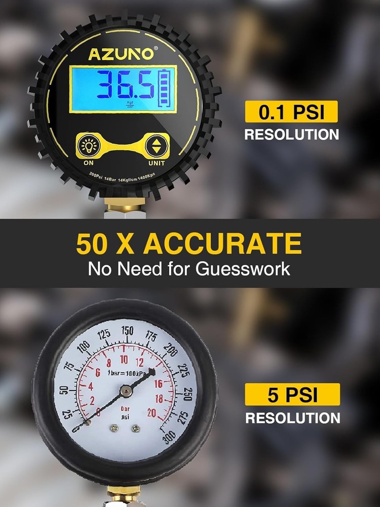 Precision Digital Compression Tester Kit 200 PSI - Complete Automotive Solution