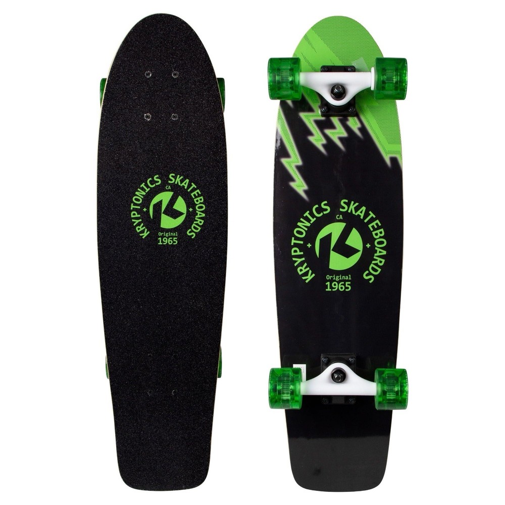 NWT-Kryptonics 30 Inch Self Powered LED Deck, NO Batteries Required -Skateboard