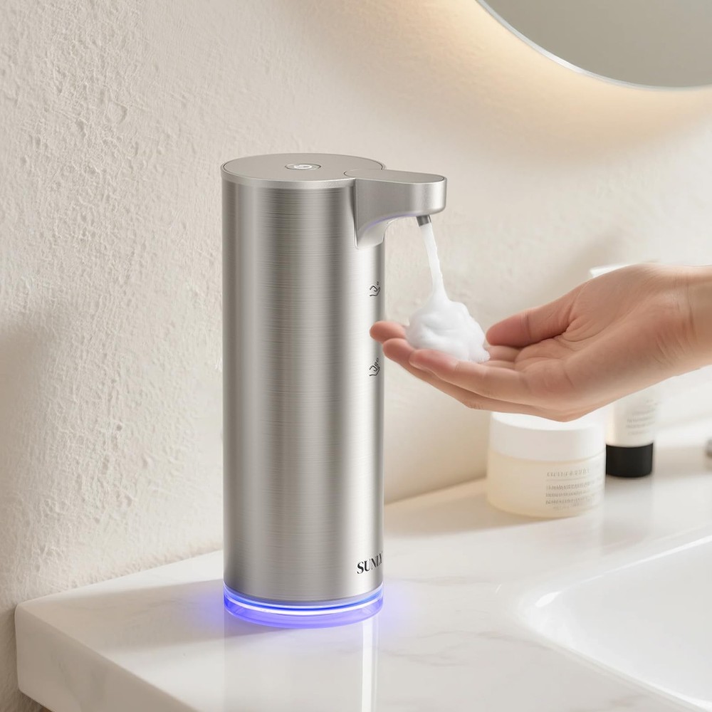 Automatic Foaming Soap Dispenser Touchless, 0.2s Fast Sensor, USB-C Rechargea...