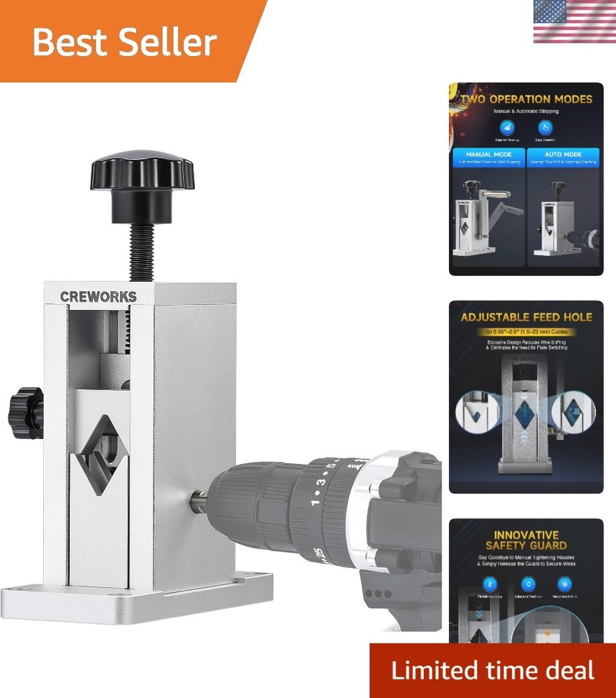 Manual Wire Stripper Machine Portable with Adjustable Feed Hole