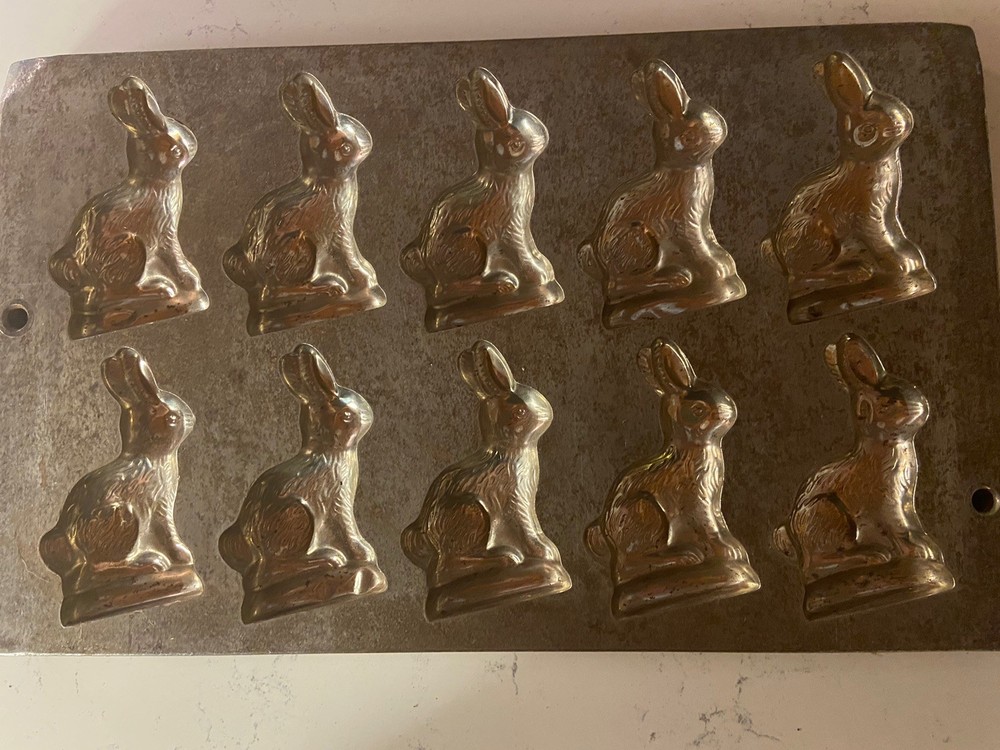 Antique Chocolate Bunny Mold RARE