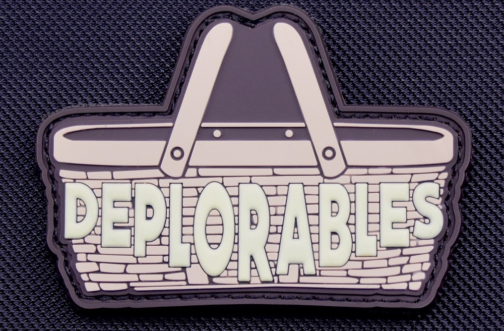 3D PVC Basket Of Deplorables GITD Rubber Patch