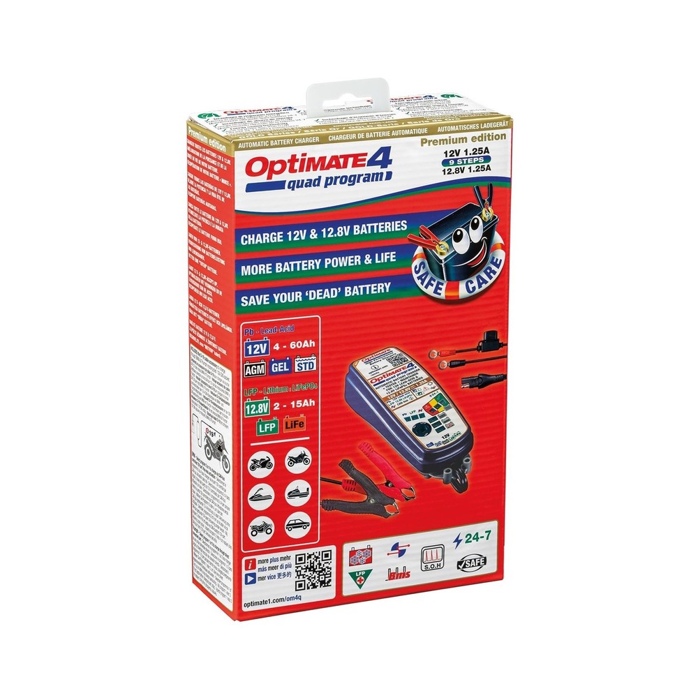 Optimate 4 Quad Program | Premium Edition, TM631-PR, Gold Series: 9-Step 12V ...