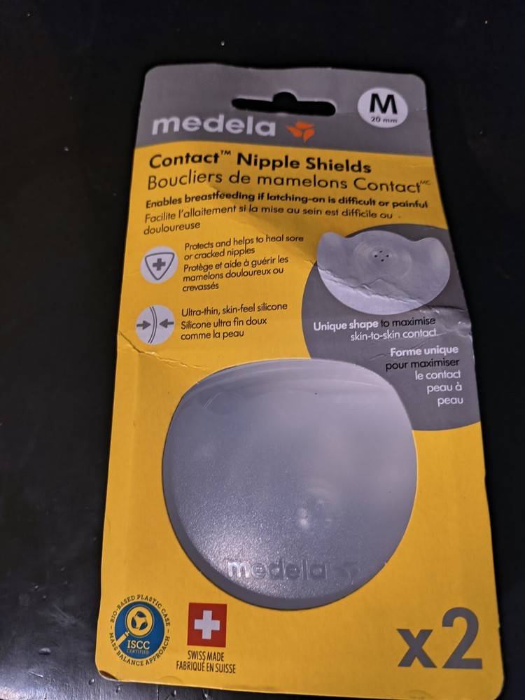 Medela Contact Nipple Shields 2 PACK (Size Medium 20 mm) ~unopened