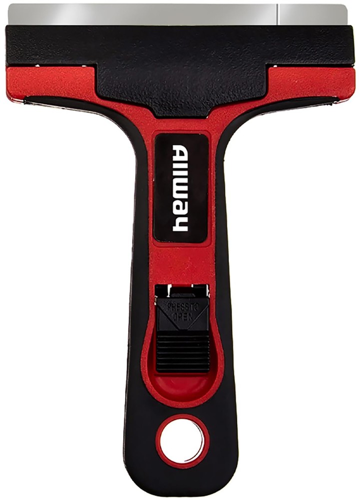 4 Inch Glass And Tile Scraper Comfortable Soft Grip Quick Blade Change Tool