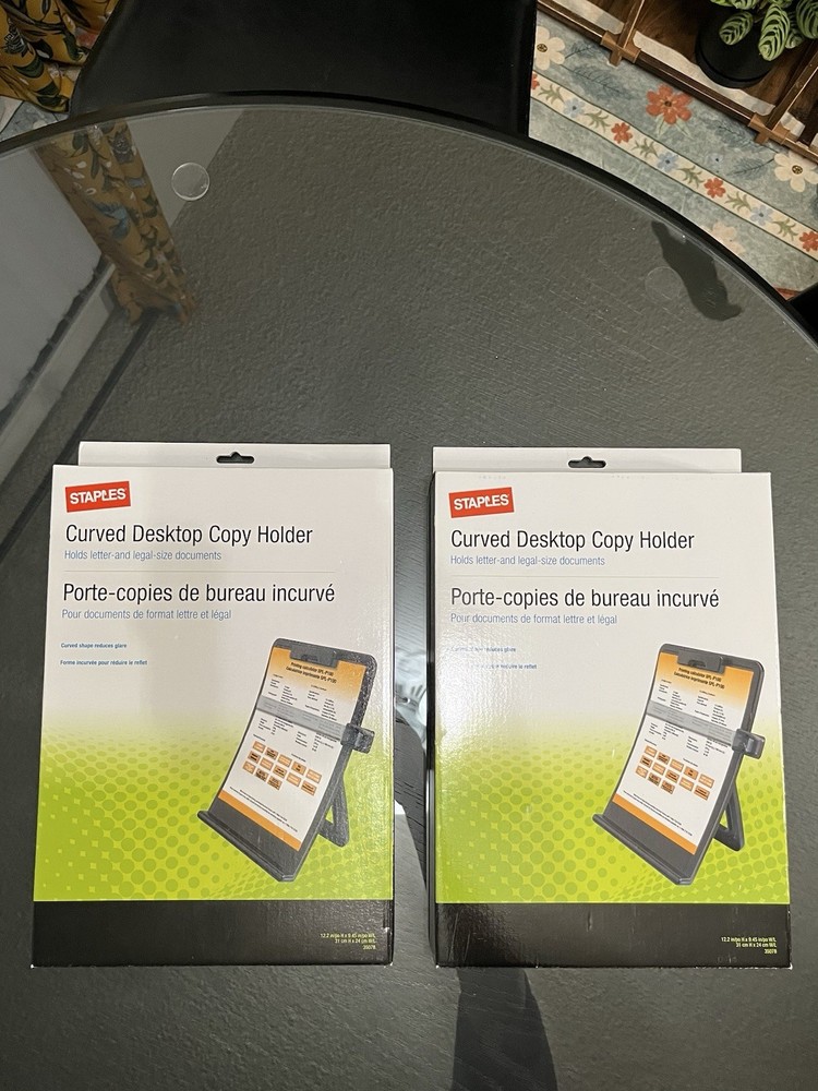 Staples Curved Desktop Copy Holder
