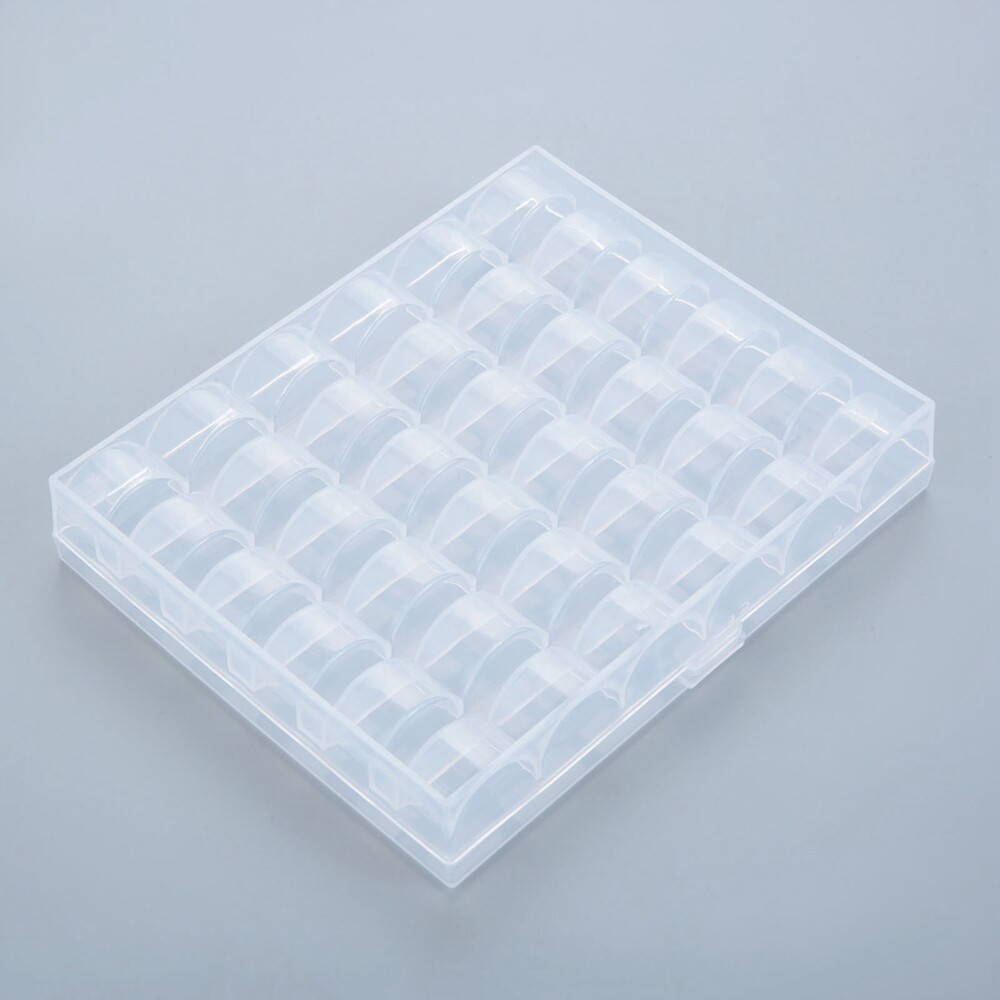 36 Grids Bobbin Case Plastic Storage Box Thread Organizer Holder Sewing Access