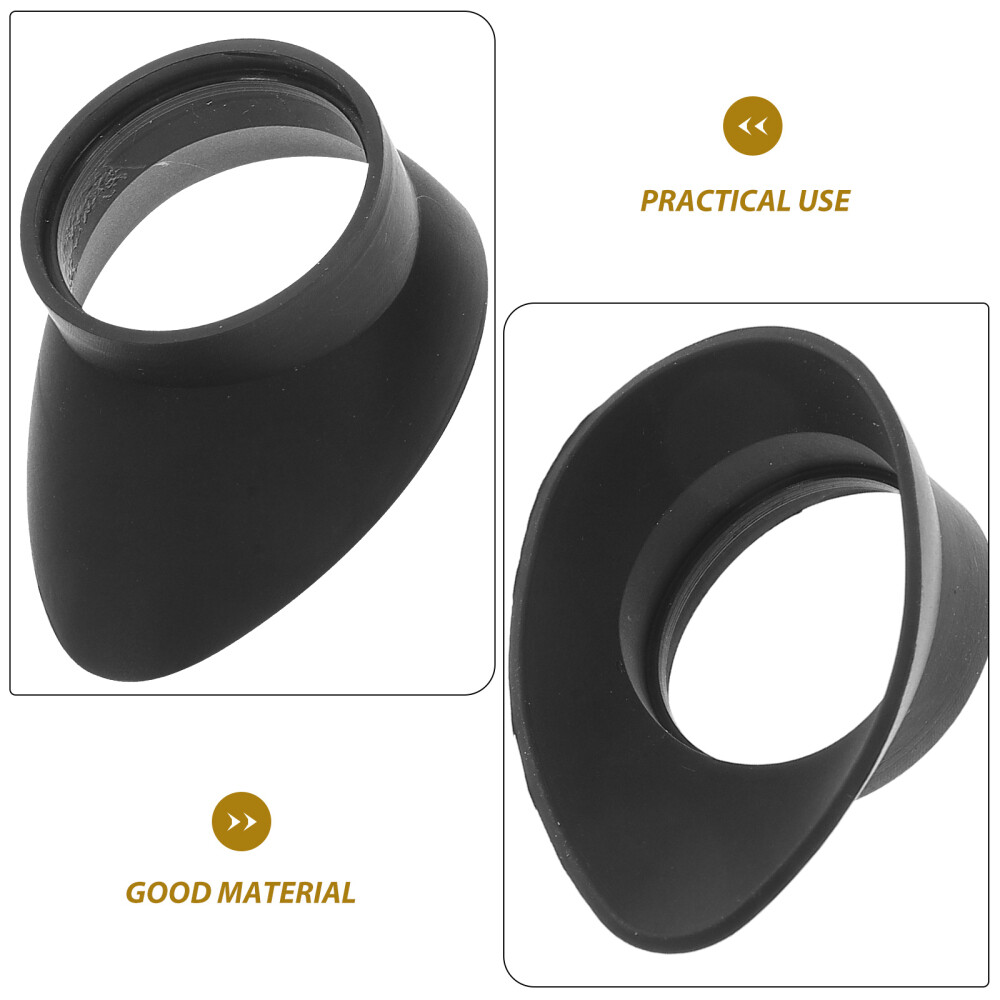 2 Pcs Microscope Goggles Eyepiece Hood Covers Lens Protector Guard Cap