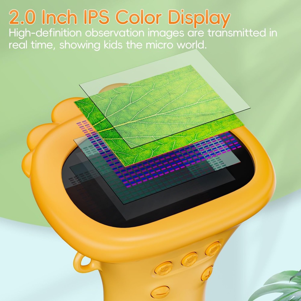Handheld Digital Microscope for Kids - 1000X Portable USB Science Camera