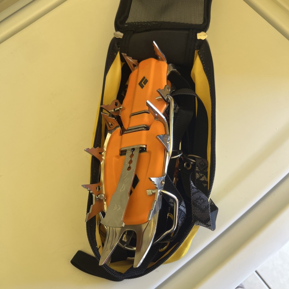 New Black Diamond brand strap crampons. **
